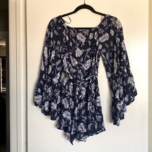 Favlux Off Shoulder Floral Romper